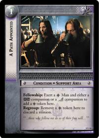 lotr tcg siege of gondor foils a path appointed foil