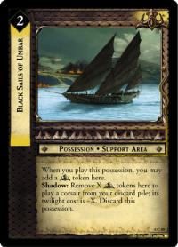 lotr tcg siege of gondor foils black sails of umbar foil