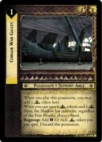 lotr tcg siege of gondor foils corsair war galley foil