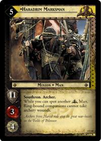 lotr tcg siege of gondor foils haradrim marksman foil