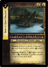 lotr tcg siege of gondor foils ships of great draught foil