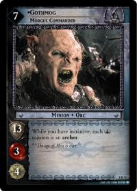 lotr tcg siege of gondor foils gothmog morgul commander foil