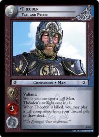 lotr tcg siege of gondor foils theoden tall and proud foil