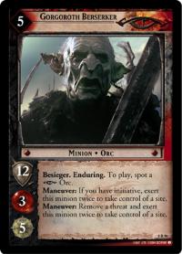 lotr tcg siege of gondor gorgoroth berserker