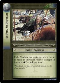 lotr tcg siege of gondor foils so fair so desperate foil