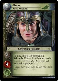 lotr tcg siege of gondor foils merry noble warrior foil