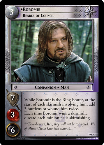 Boromir, Bearer of Council