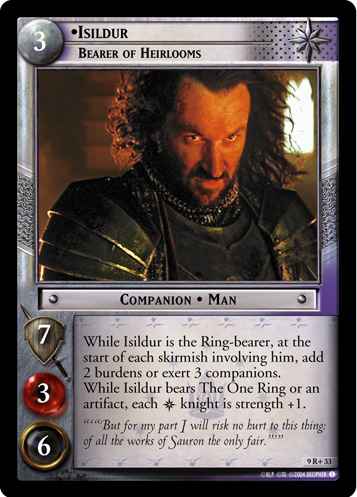 Isildur, Bearer of Heirlooms