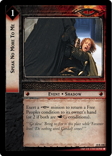 Speak No More to Me (FOIL)