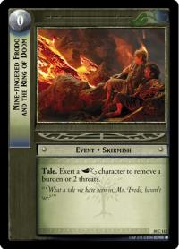 lotr tcg mount doom foils nine fingered frodo and the ring of doom foi