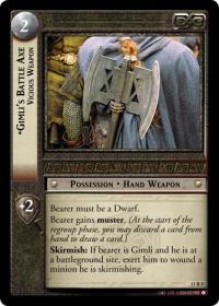 lotr tcg shadows gimli s battle axe vicious weapon