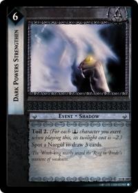 lotr tcg shadows dark powers strengthen