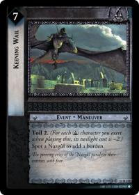 lotr tcg shadows keening wail