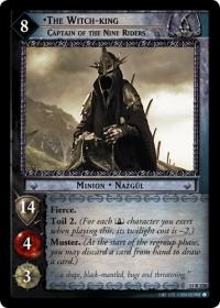 lotr tcg shadows the witch king captain of the nine riders