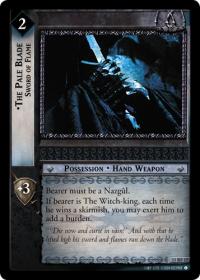 lotr tcg shadows the pale blade sword of flame foil