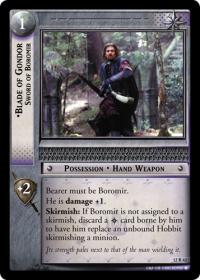 lotr tcg black rider blade of gondor sword of boromir