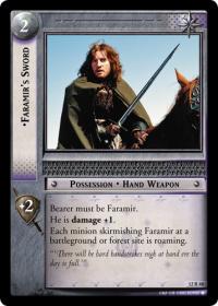 lotr tcg black rider faramir s sword