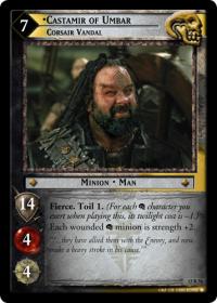 lotr tcg black rider castamir of umbar corsair vandal