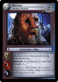 lotr tcg black rider haethen veteran fighter