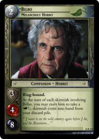 lotr tcg black rider bilbo melancholy hobbit