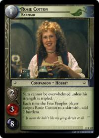 lotr tcg black rider rosie cotton barmaid