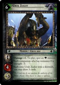 lotr tcg black rider uruk zealot