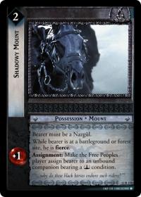 lotr tcg black rider shadowy mount