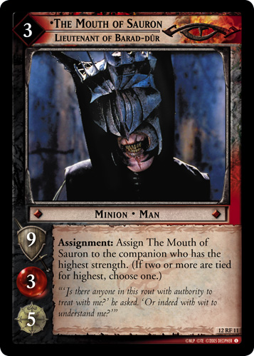 The Mouth of Sauron, Lieutenant of Barad-dur 