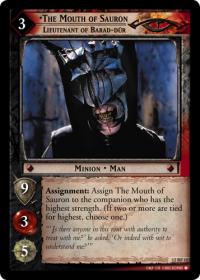 lotr tcg black rider the mouth of sauron lieutenant of barad dur