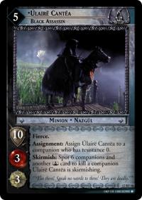 lotr tcg black rider ulaire cantea black assassin foil