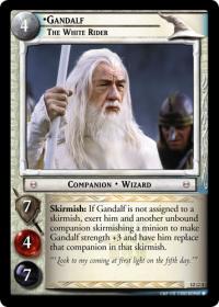 lotr tcg black rider gandalf the white rider mw foil