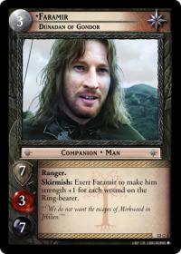 lotr tcg black rider faramir dunadan of gondor mw foil