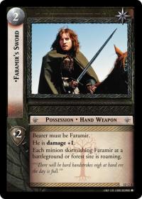 lotr tcg black rider faramir s sword mw foil