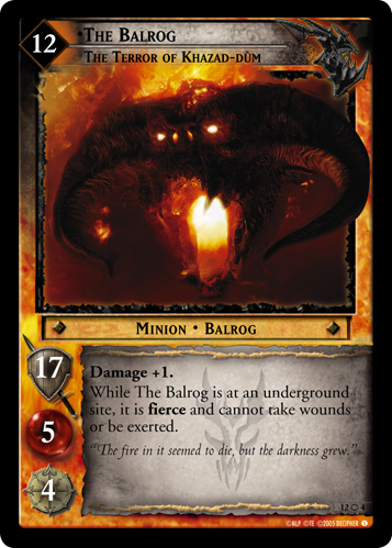 The Balrog, The Terror of Khazad-dum (MW Foil