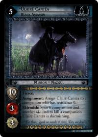 lotr tcg black rider ulaire cantea black assassin mw foil