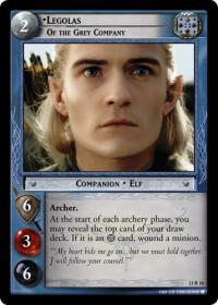 lotr tcg bloodlines legolas of the grey company