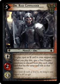 lotr tcg bloodlines orc raid commander