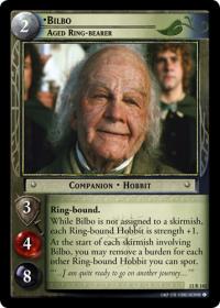 lotr tcg bloodlines bilbo aged ring bearer