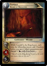 lotr tcg bloodlines gandalf bearer of obligation f