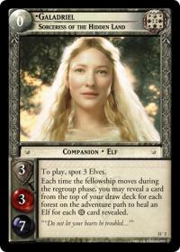 lotr tcg bloodlines galadriel sorceress of the hidden land mw foil