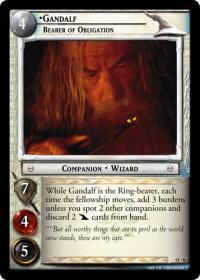 lotr tcg bloodlines gandalf bearer of obligation mw foil