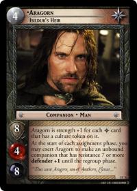 lotr tcg bloodlines aragorn isildur s heir mw foil