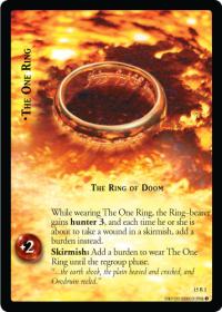 lotr tcg the hunters the one ring the ring of doom