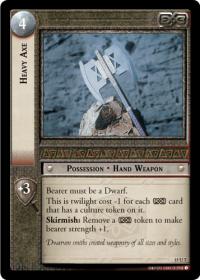 lotr tcg the hunters c uc heavy axe