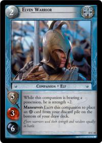 lotr tcg the hunters c uc elven warrior