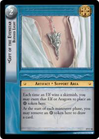 lotr tcg the hunters c uc gift of the evenstar blessed light