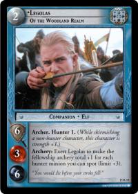 lotr tcg the hunters legolas of the woodland realm