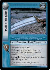 lotr tcg the hunters c uc sword of the fallen