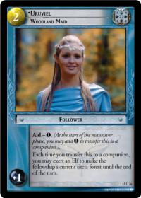 lotr tcg the hunters c uc uruviel woodland maid