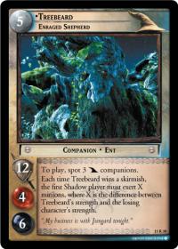 lotr tcg the hunters treebeard enraged shepherd